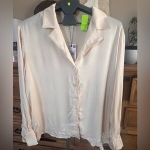 Elegant Cream Women's Top